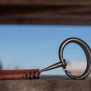 Vyno atidarytuvas su odine įmaute