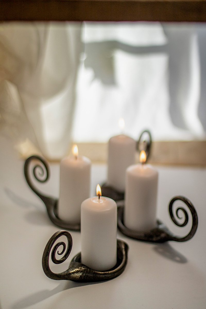 Large candle holder for 5cm (2 inch) diameter candles - Image 9