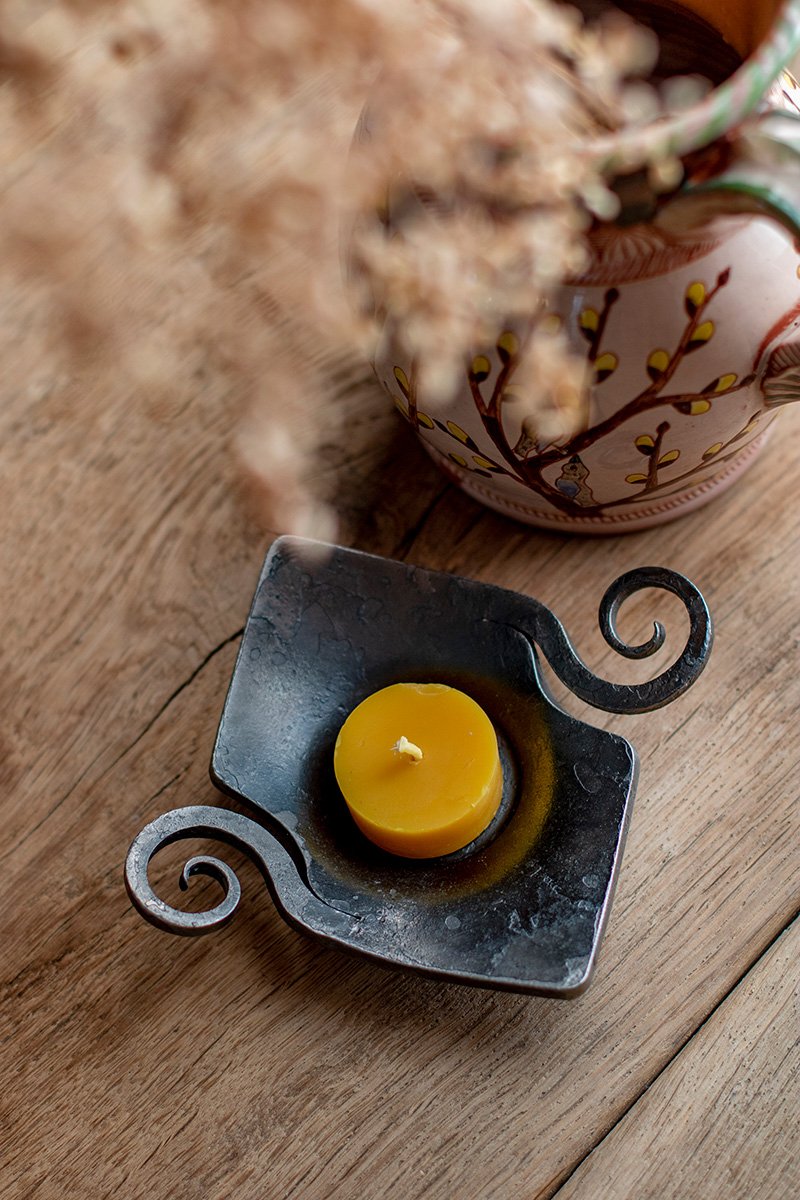 Žvakidė-lėkštutė arbatinei žvakei - Image 5