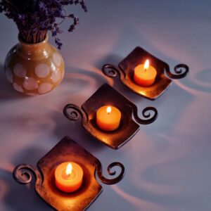 Žvakidė-lėkštutė arbatinei žvakei