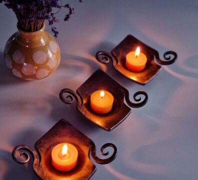 Žvakidė-lėkštutė arbatinei žvakei